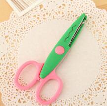 Tijeras de encaje DIY, herramientas de papel para álbum de recortes, decoración diaria, tijeras de seguridad, selección de 6 estilos, 1 ud.: D