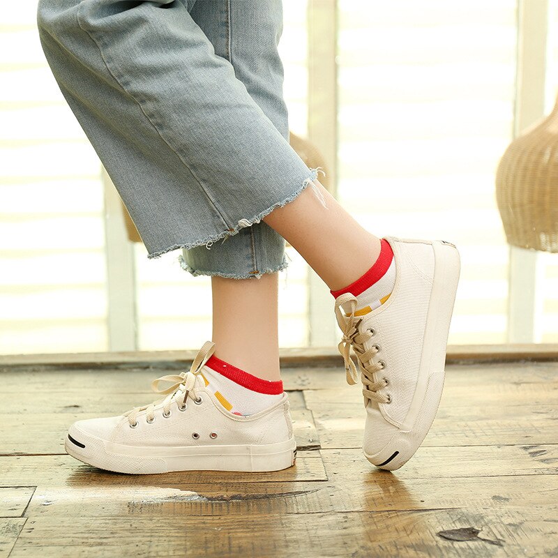 5pairs/lot Cotton Flamingo Socks Women Colorful Harajuku Funny Flamingo Women Kawaii Happy Comfortable Motion Sock
