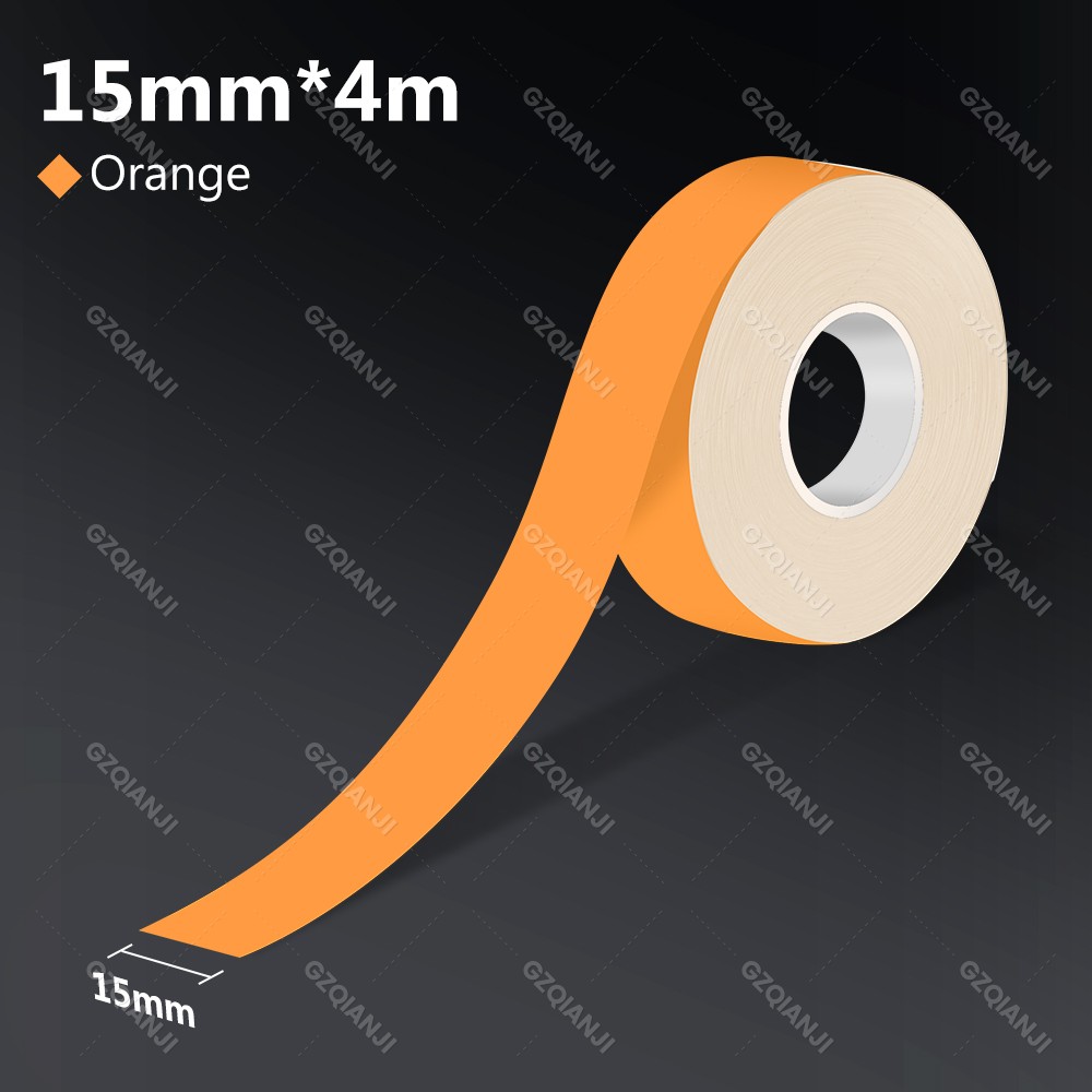 Thermische Label Printer Marklife M1 & Doorlopend Kleur Label Papier (15Mm X 4M), Compatibel Voor P11/P12/P15/P50/Q30/D30 Label Maker: Licht Geel