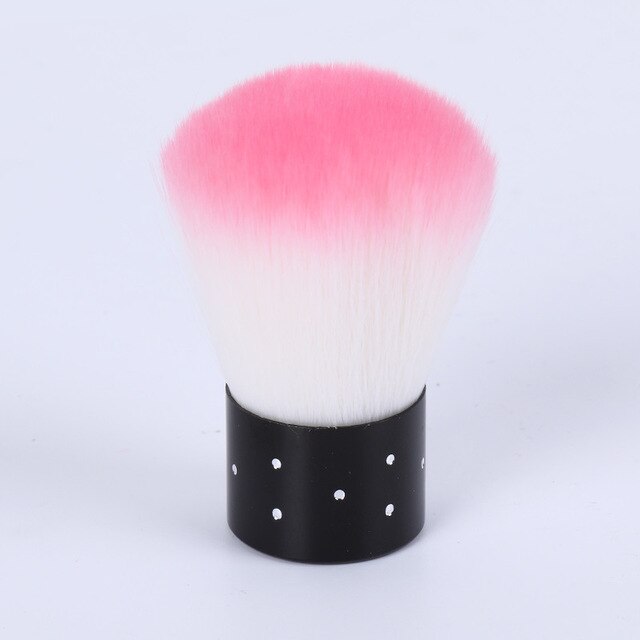 Nagel Penseelgereedschappen Soft Cleaner Voor Acryl Uv Gel Nail Art Dust Brush Manicure Pedicure Gel Polish Remover Manicure Pedicure tool: Pink