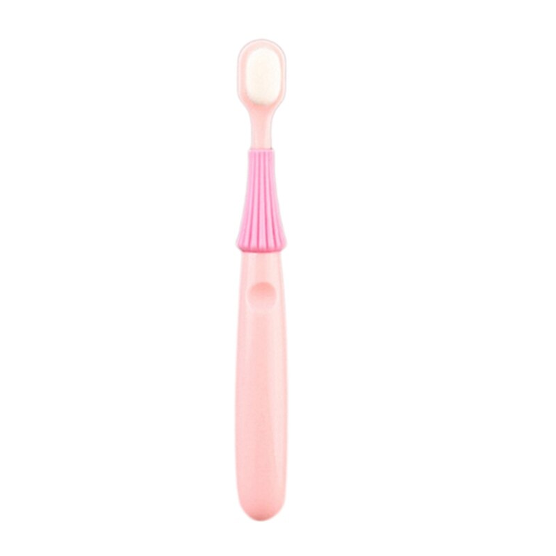 Cepillo de dientes pequeño con forma de paraguas para niños, de pelo suave cepillo de dientes, color azul y rosa, 1-2-3 años