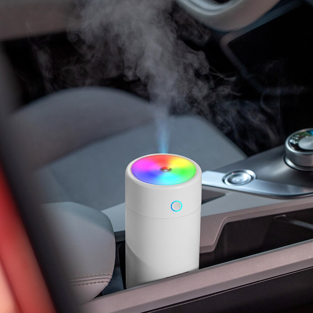 Air Humidifier Eliminate Static Electricity Clean Air Care for Skin Nano Spray Technology Mute Color Lights Car Office