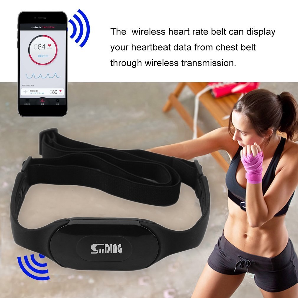 Waterproof Bluetooth 4.0 Wireless Heart Rate Monitor Wireless Heart Beat Belt Sports Perform Calories and Fat Calculation