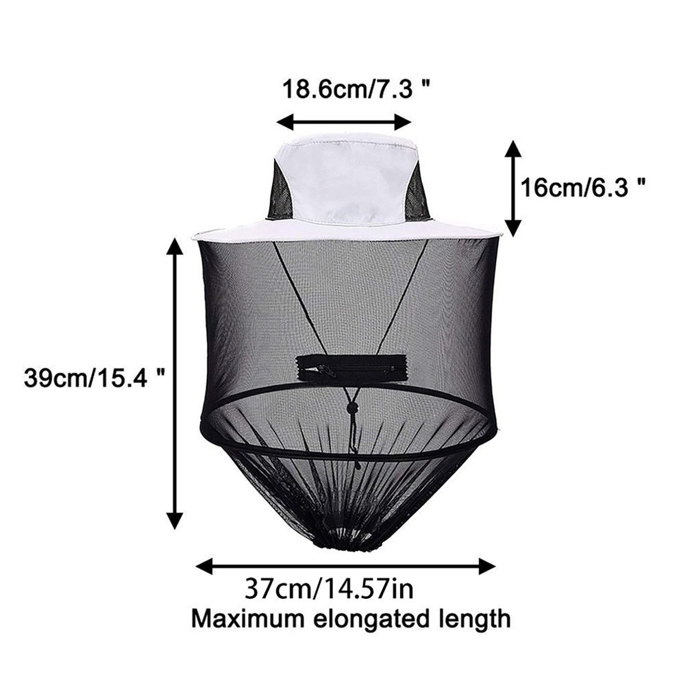 Head Shield Net Fishing Camping Wild Jungle Facial Mask Protect Cap Top Midge Insect Mosquito Cap Unisex Knit Bucket Hat Net