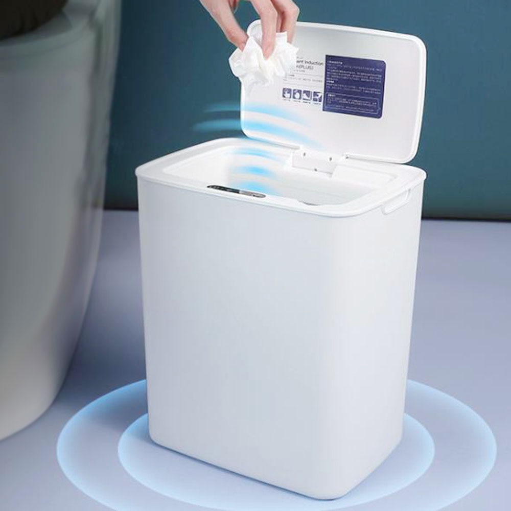 14l automatiska smarta induktionskärl med lock soptunna rörelsesensor miljövänlig sopkärl för k