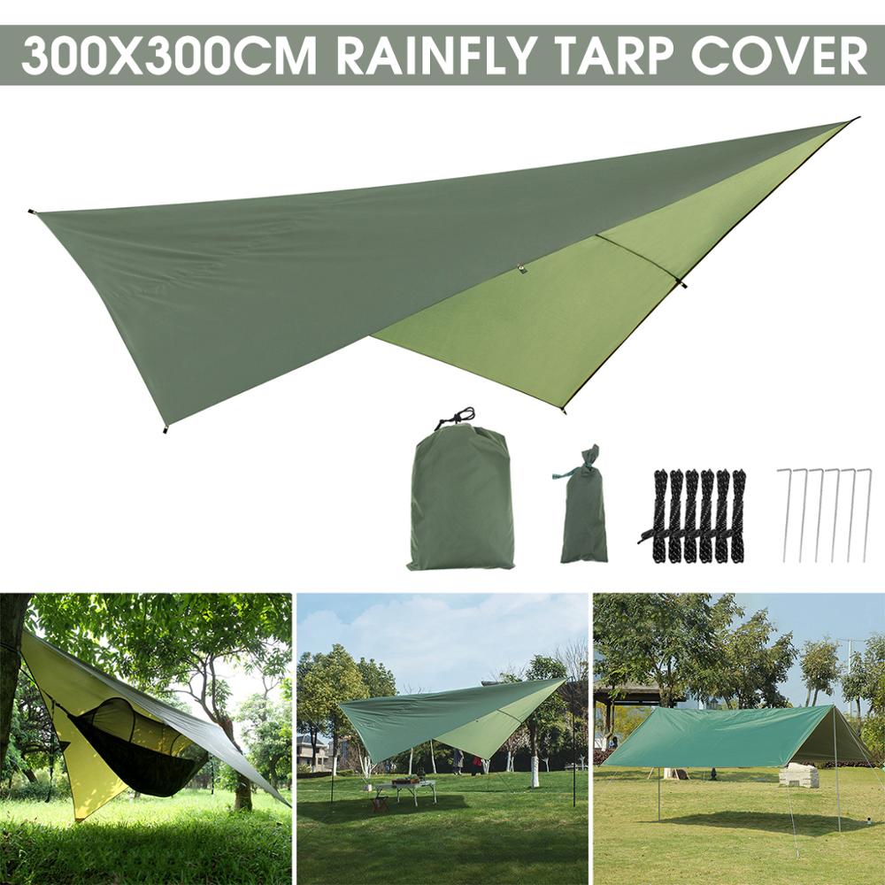 Hammock Awning Canopy Tent Tarp Beach Camping Portable Pergola Sunshade Outdoor