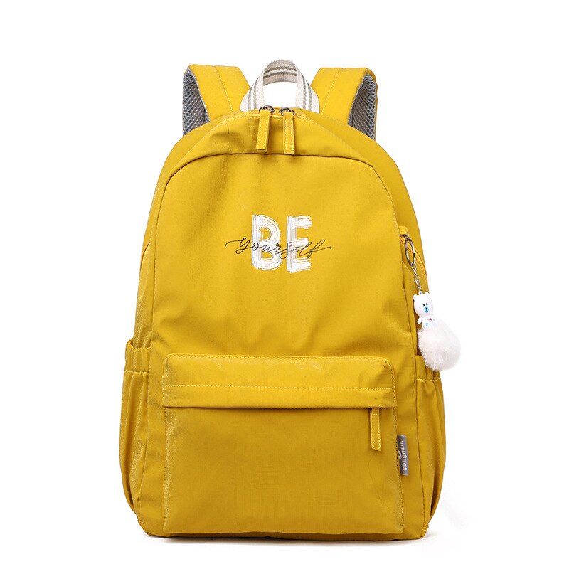 Girls School Bags for Teenagers Primary School Backpack Student Teen Schoolbag Oxford Soft Lightweight Bookbags Pink: Yellow