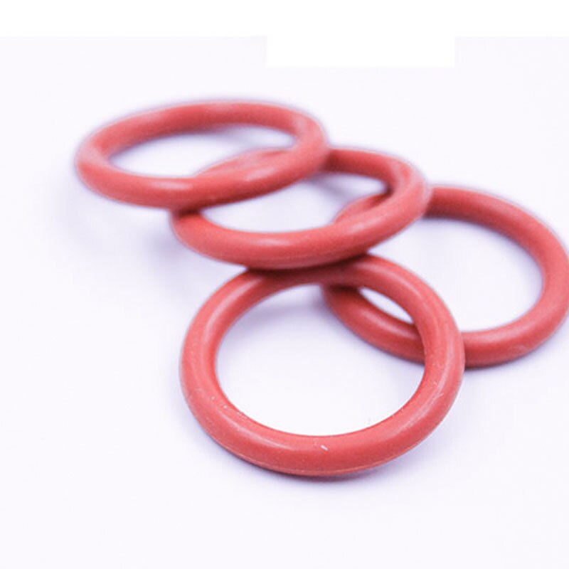 5 Stk/partij Rode Siliconen O-Ring Siliconen/Vmq ID21.2/22.4/23.6/25/25.8/26.5/28/30*2.65Mm Dikke O Ring Seal Rubber Ringen Pakking Washer