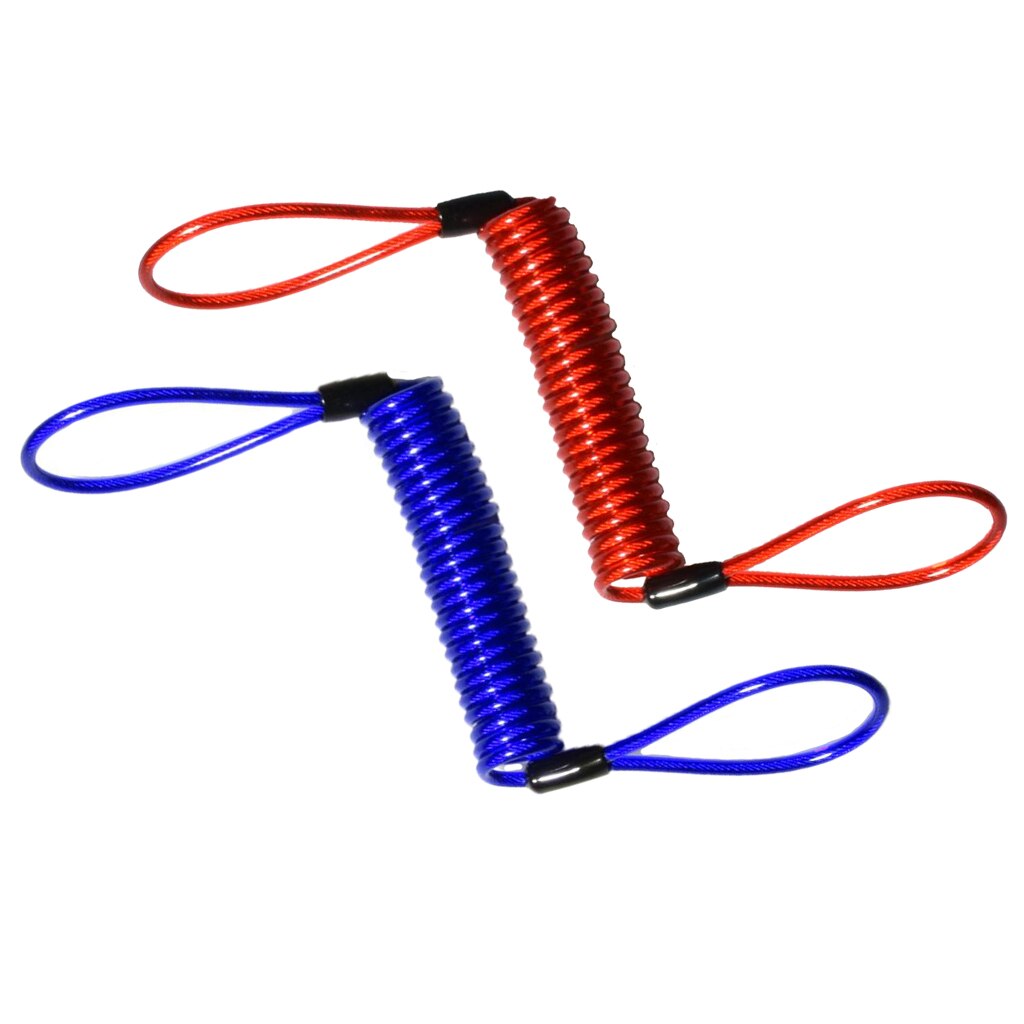 150cm Maximum Stretch Length Lock Reminder Cable - Disk Lock Accessories Scooter Motorcycle Dirt Bike, Street Bike