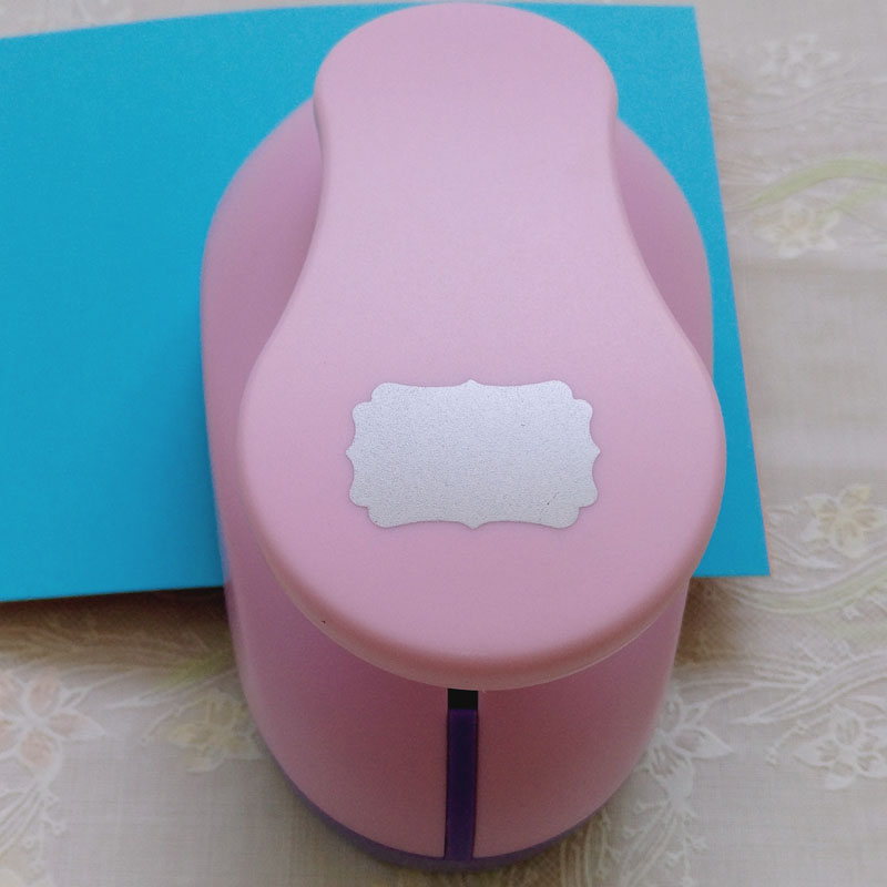 1.5 ''Diy Papier Tag Kaart Cutter Scrapbook Shaper Grote-Schaal Embossing Apparaat Perforator Kids Handgemaakte Craft embossers