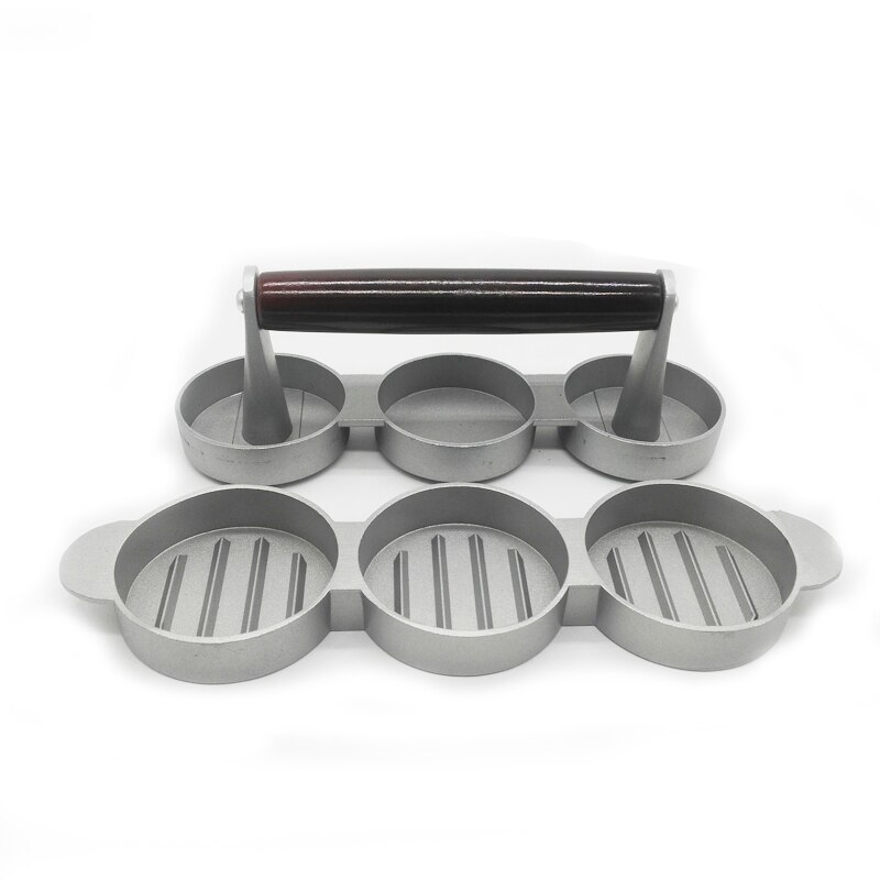 Kitchen Round Shape Burger Press Food-Grade ABS Hamburger Meat Press Beef Grill Hamburger Press Patty Maker Mold Kitchen Tools: Triple