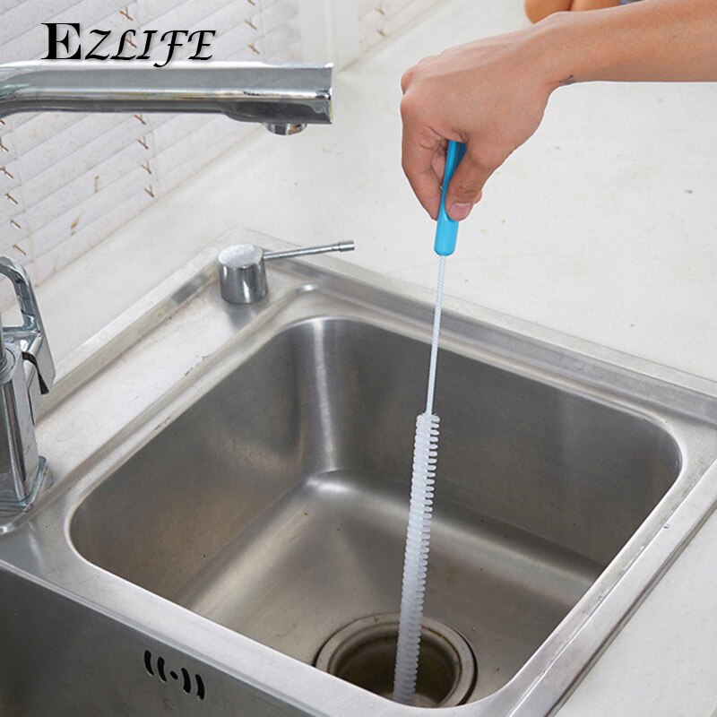 Flexible Cleaning Brush Sink Overflow Drain Cleaner Kitchen Tools Bathroom Shower Cleaner Drain Hair Removal Tool Drain Pipe