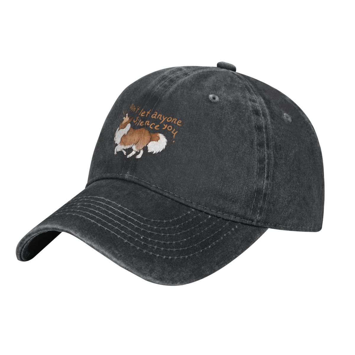 Ébatter Sheltie Shetland berger ne laissez pas n'est pas le Silence vous casquettes de Baseball casquette à visière Collie chien pare-soleil chapeaux pour hommes femmes