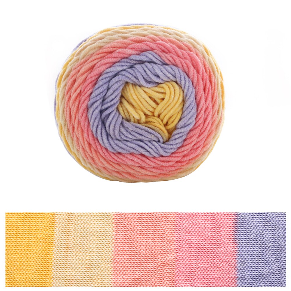 100G Solid/Regenboog Kleur Hand Geweven Katoenen Garen Zachte Gehaakte Dikke Garen Voor Hand Breien Warme Trui sofa Kussen Sjaal Diy: 12