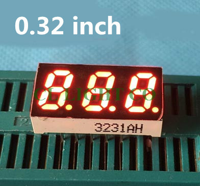 20 stks RODE LED Digit 7 Segment led display 3bit 3 bit Common ANODE 0.32 "0.32in. Digitale Buis