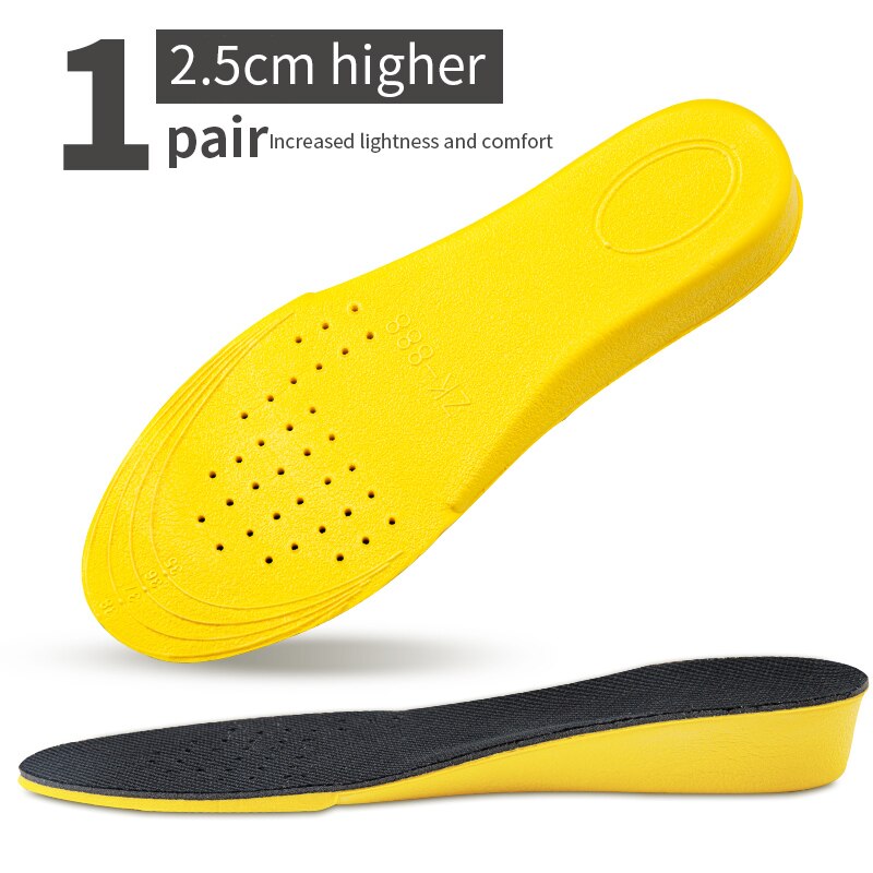 Height Increase Insoles for Women Men Invisiable Boost 1.5-3.5cm Breathable Orthopedic Elevator Insoles Shock Absorption Pads: Blue / 0.5