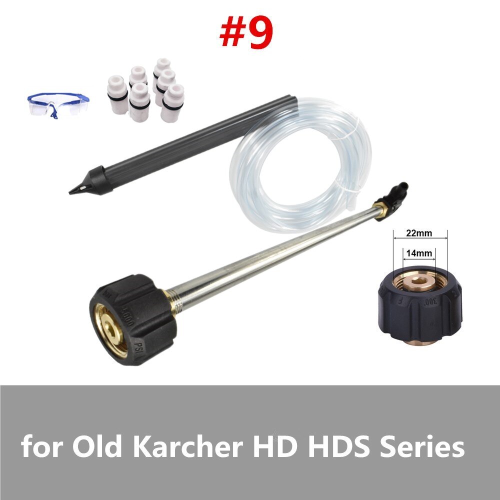 Våd sandblæsningsvasker lanse spydstav blæsning til karcher/daewoo/elitech/huter/lavor sandblæser trykpistolfri briller: Type 9