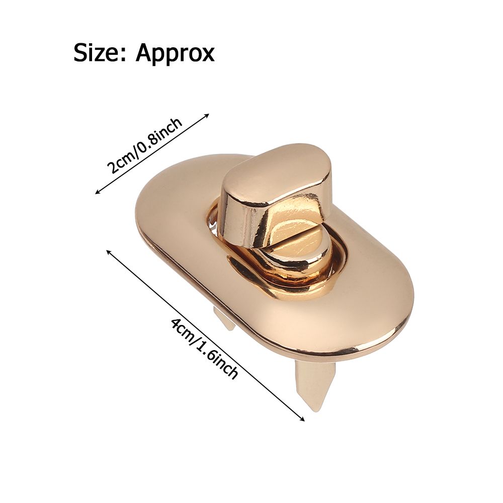 Bagagelås väska spänne väskdelar tillbehör hårdvara stängning vridlås vridlås metallspänne gör-det-själv handväska väska