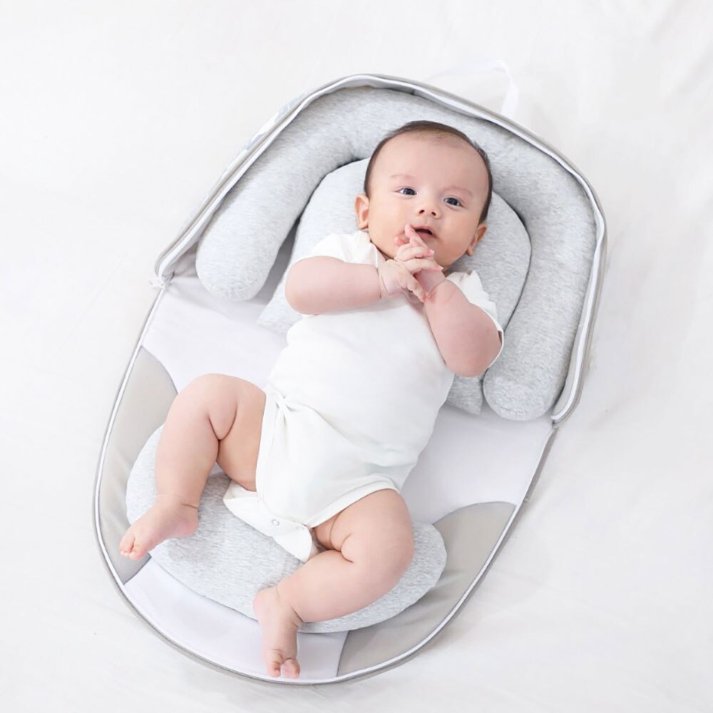 Multifunctionele Draagbare Baby Bed Met Kussen Slapen Nest Reizen Bedden Baby Nest Voor Pasgeborenen Draagbare Baby Voor Baby peuter