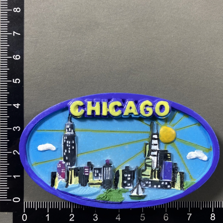 North America USA York Florida Las Vegas San Francisco Chicago Fridge Magnets Tourism Souvenir Refrigerator Magnetic: Chocolate