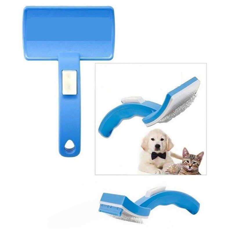 Pet Hair Remover Roller Hond Kat Haar Borstel Verwijderen Hond Kat Haar Grooming Zelfreinigende Vergieten Kam Huisdier trimmer