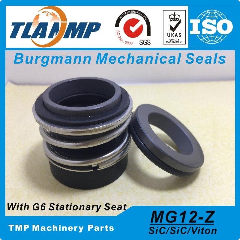 MG12/40-Z ( MG12-40/G6) Burgmann Rubber Bellow Mechanical Seals| MG12/40-G6 with G6 Stationary Seat
