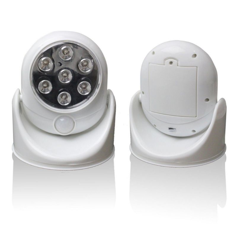 Wireless Infrared Motion Activated Sensor Light Lamp 360 Degree Rotation Motion Wall Lamps Toilet Night Outdoor Lights