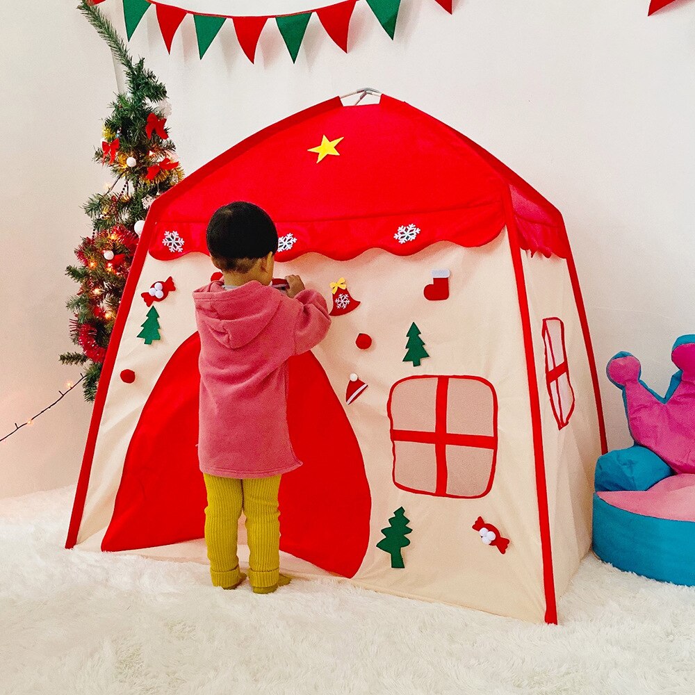 Christmas House Children Indoors and Outdoors House Christmas Party Decoration Baby Tent Boys and Girls Year