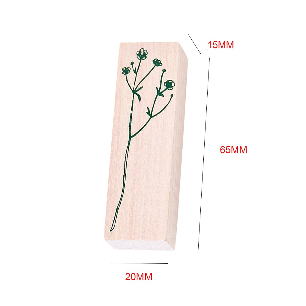 Bladeren Bos Planten Dagelijkse Planner Stempel Scrapbooking Diy Foto Maken Briefpapier Ambachten Houten Rubber Stempel