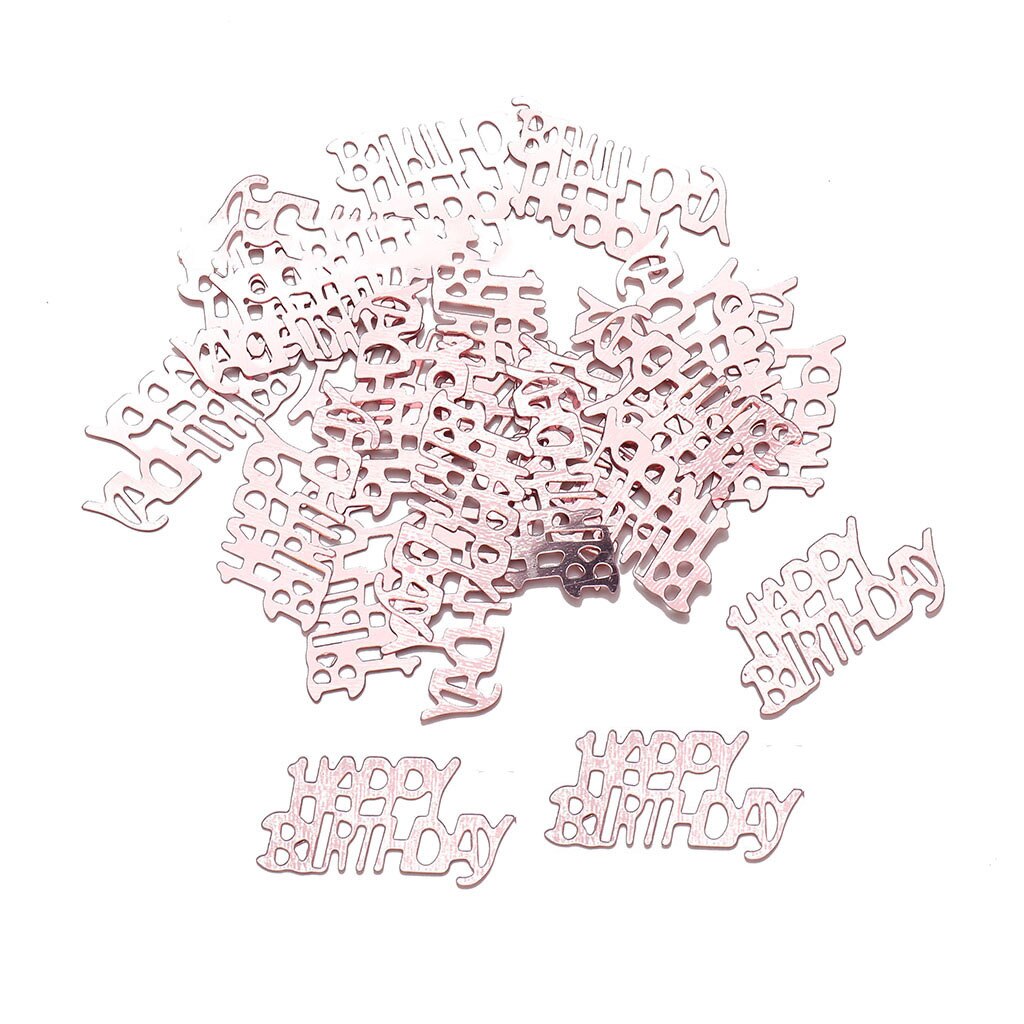 15g/pack Happy Birthday Confetti Letter Stars Baby Shower Decoration Wedding Birthday Party Decorations Supplies: G