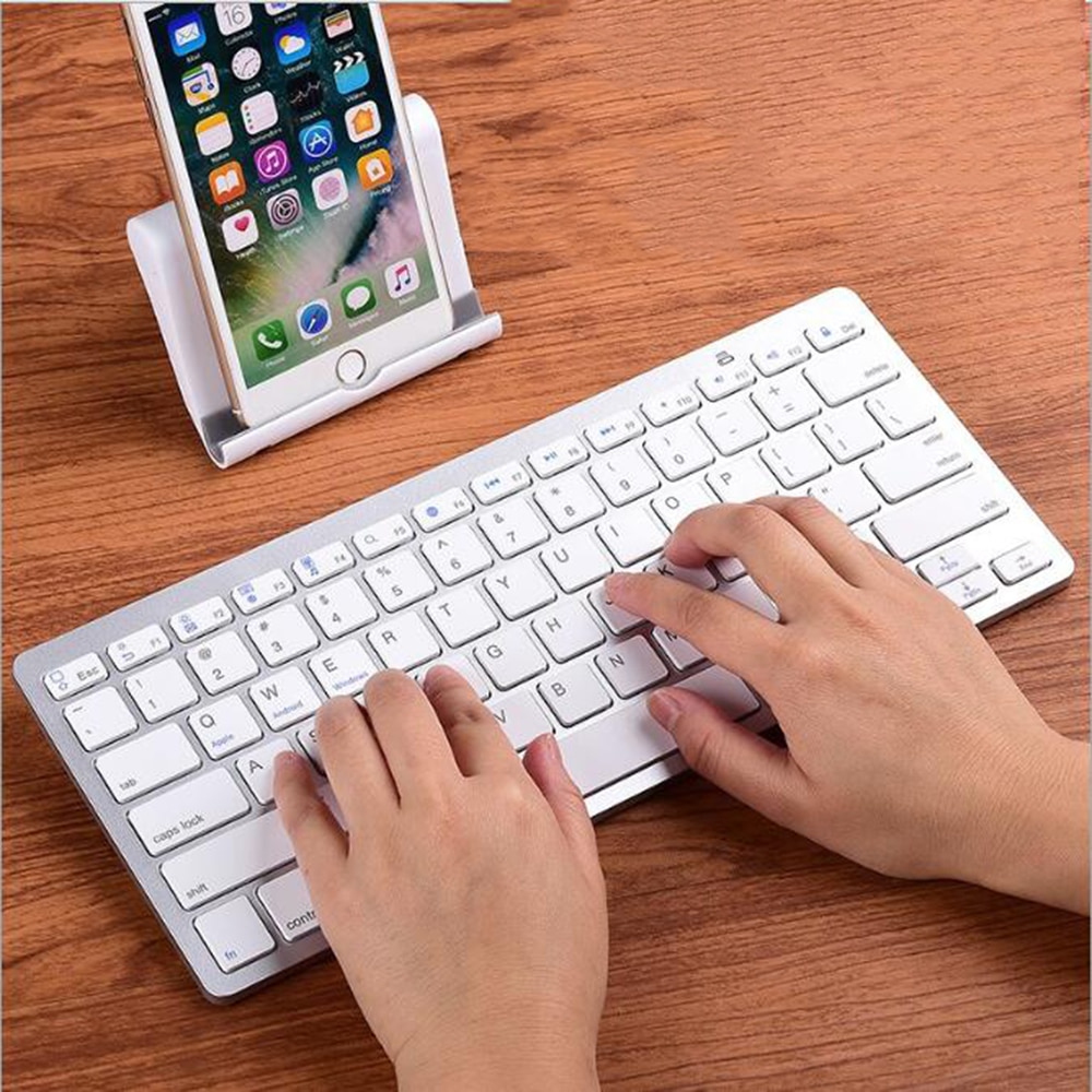 Teclado inalámbrico con 78 teclas para teléfono móvil, miniteclado con Bluetooth para tableta, para iPhone, Samsung, Android, IOS, Windows