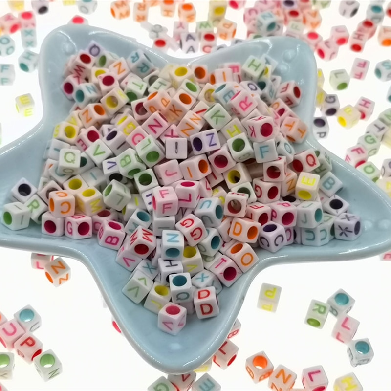 150 stk akryl alfabet perler diy legetøj børn perle snøring halskæde armbånd smykker til børn pige håndlavning håndværk legetøj