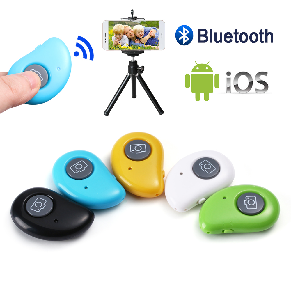 Universele Mini Draadloze Bluetooth Ontspanknop Afstandsbediening Selfie Ontspanknop Smartphone Camera Sluiter Controller