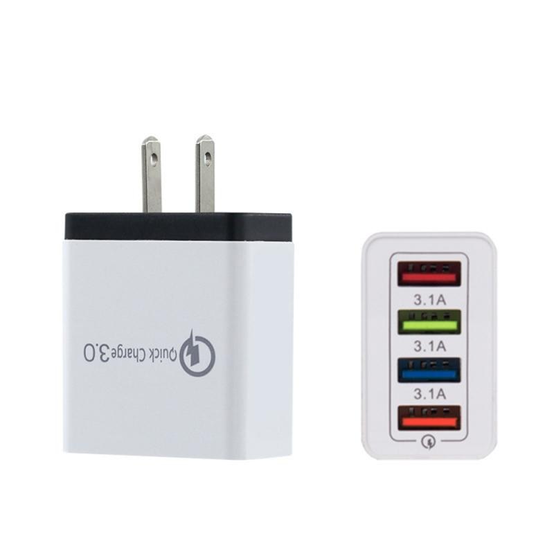American Wire Gauge 4USB Mobile Phone Charger 5V3A Multi-port Travel Charger 4U Intelligent Charging Head Quick Charger: 3