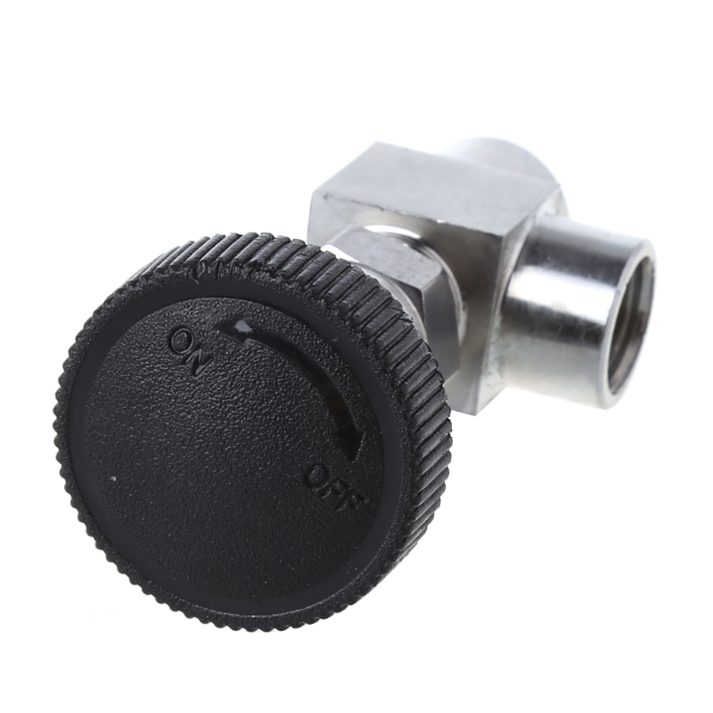 1/4" BSP Equal Female Thread 304 Stainless Steel Flow Control Shut Off Needle Valve