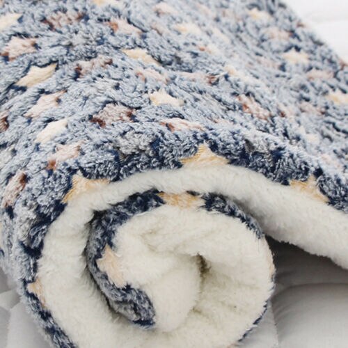 Mat Bed Soft Puppy Pet Supplies Blanket Dog Plush Sleeping Cat Warm Blankets: 1 / 49cm  32cm