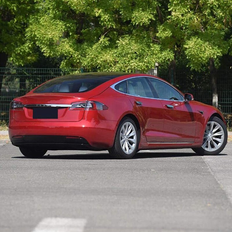 Carbon Fiber Auto Mistachterlicht Trim Strip, Auto Exterieur Modificatie, Voor Tesla Model S
