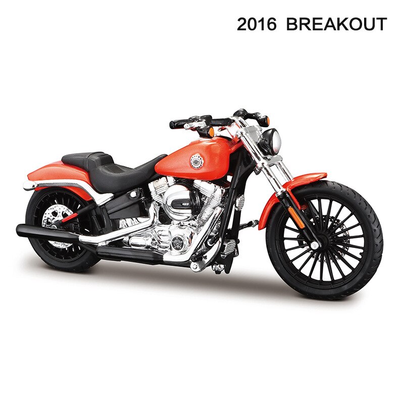 Maisto 1:18 15 stile moto Modello di moto Giocattolo Per Harley 2009F XDFSE CVO FAT BOB 2016 BREAKOUT 2004 FXSTDSE CVO 2015 di strada 750: 2016 BREAKOUT