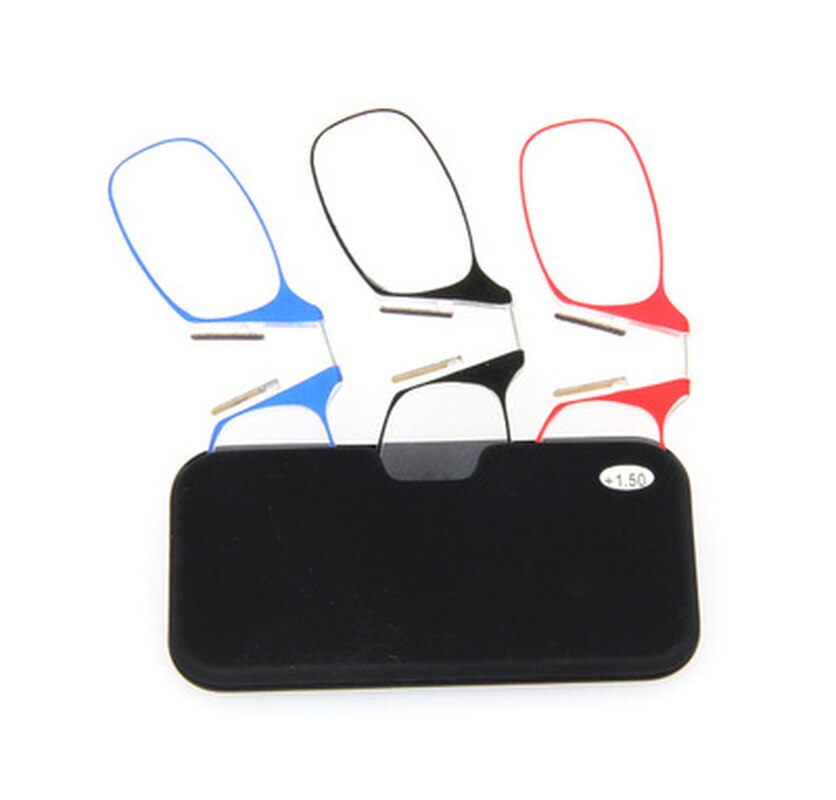 Tragbare Nase Clip Lesebrille Beinlosen Lesebrille Unisex Presbyopie Brille Mini Gläser Sticky Handy Fall