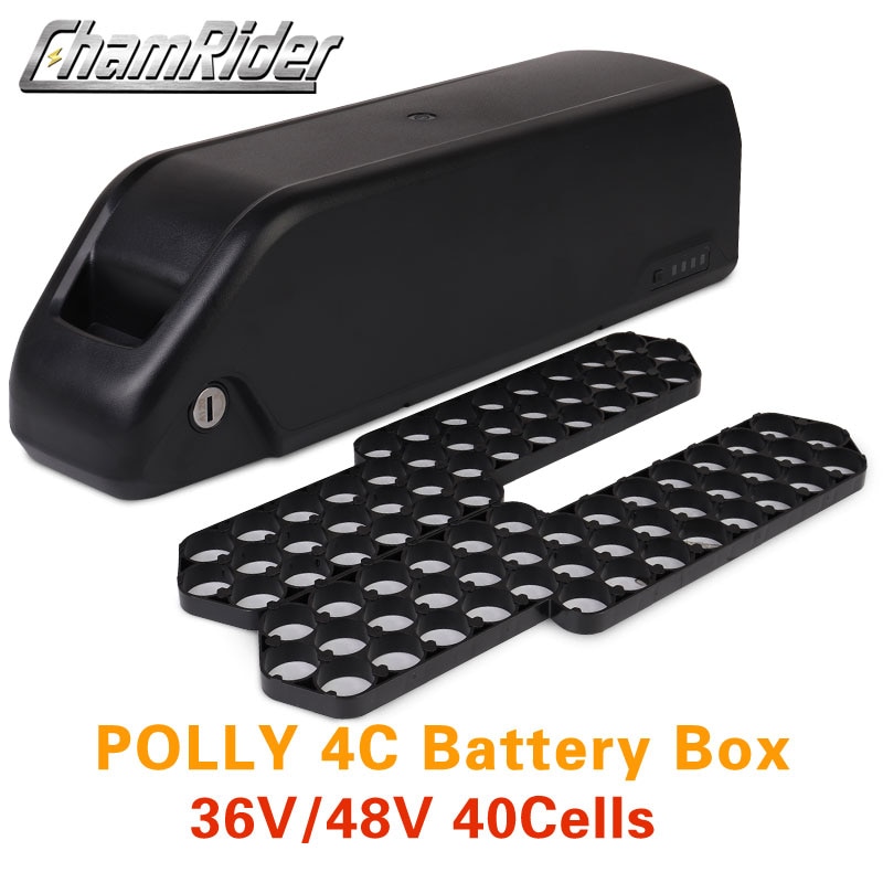 Batterij Doos Batterij Case Polly 4C Down Buis Onderbuis E-Bike Elektrische Fiets Batterij Behuizing 10S4P 13S3P Nickle Strips 21700 Cellen