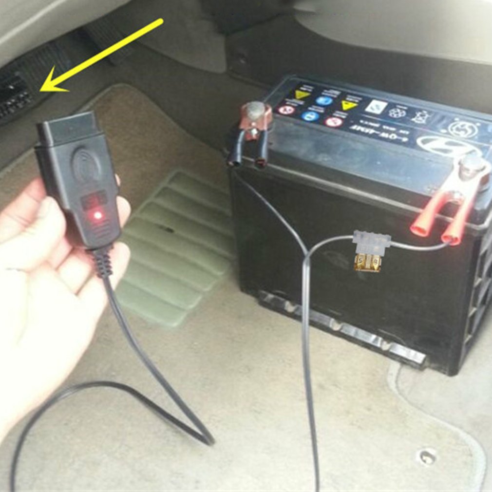 Herramienta de reemplazo de batería de coche eléctrico auxiliar de ordenador automático dispositivo de memoria de apagado OBD herramienta de diagnóstico y conectores de coche