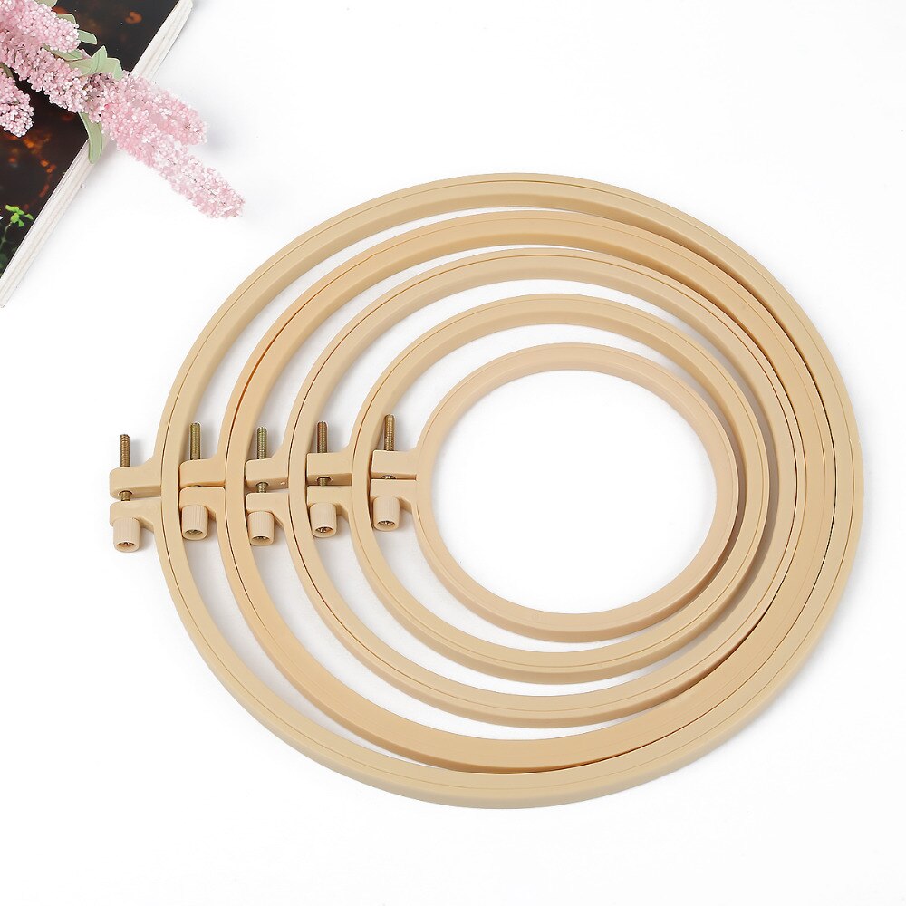 8 Sizes DIY Needlecraft Cross Stitch Machine Round Loop Hand Household Sewing Tools Bamboo Frame Embroidery Hoop Ring For Sewing