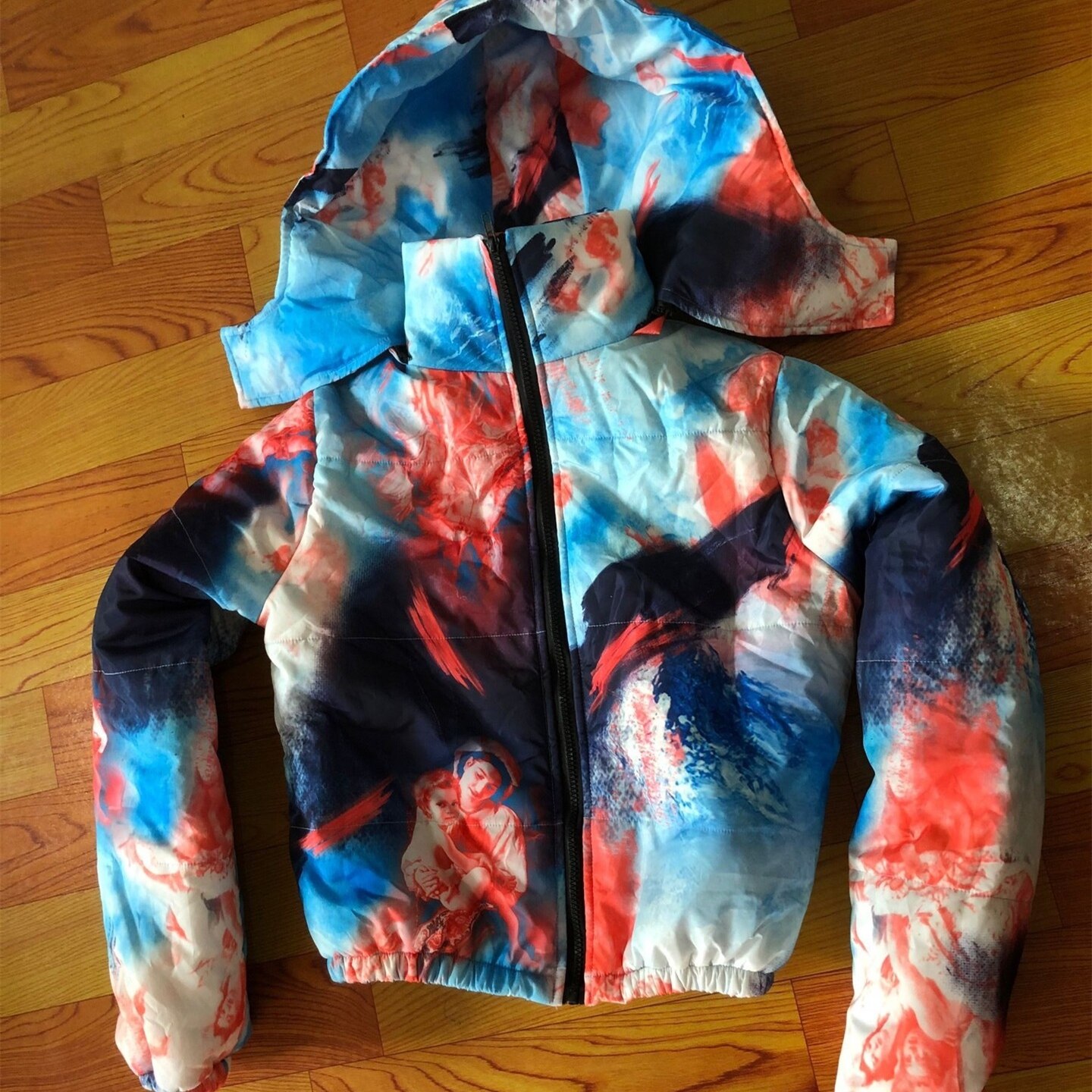 Angel Snowflake Print Pattern Men's Bomber Jacket