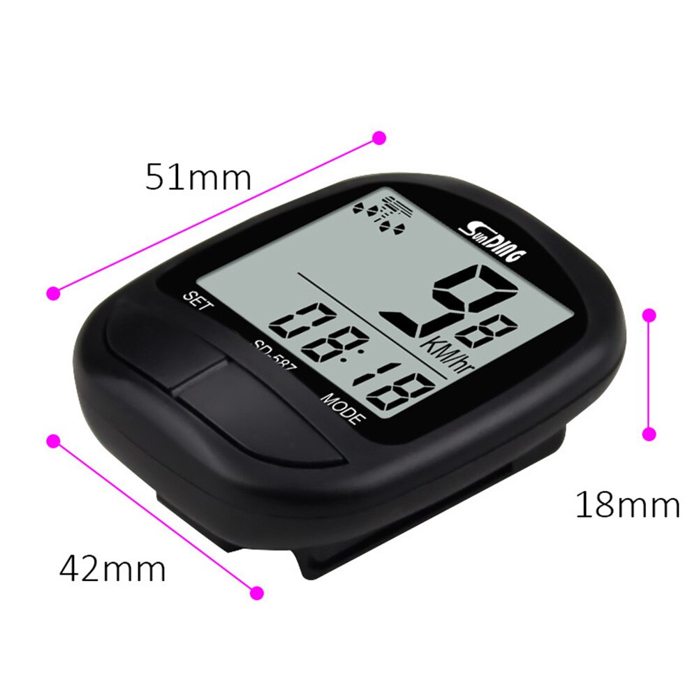 Cykel vattentät dator cykel stoppur cykling bärbar lcd digital display hastighetsmätare utomhus cykling cykel dator