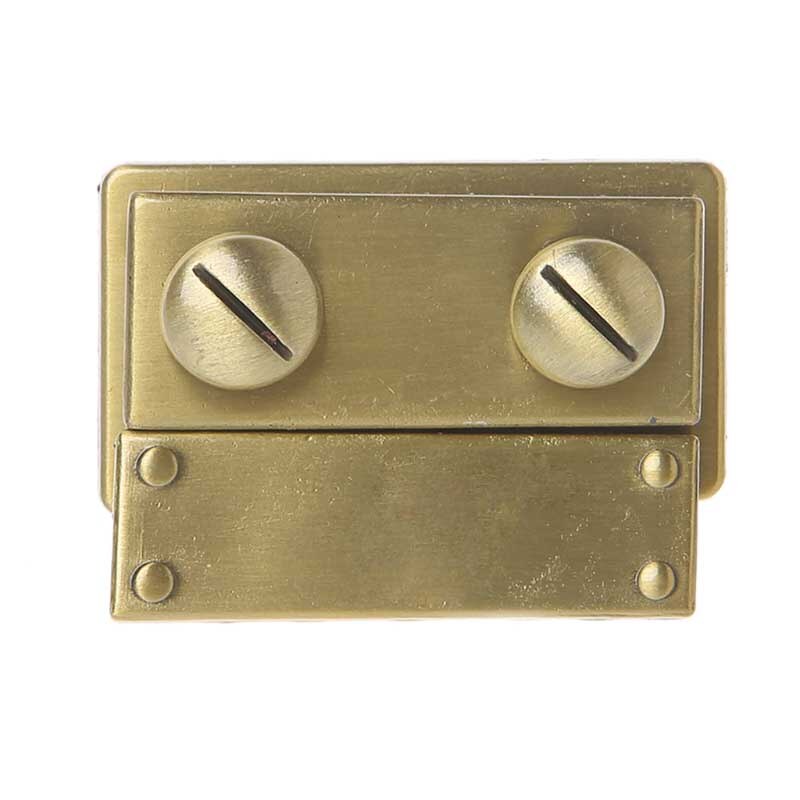 Women Bag Making Metal Push Lock Briefcase Square Lock Hardware Accessories: Bronze