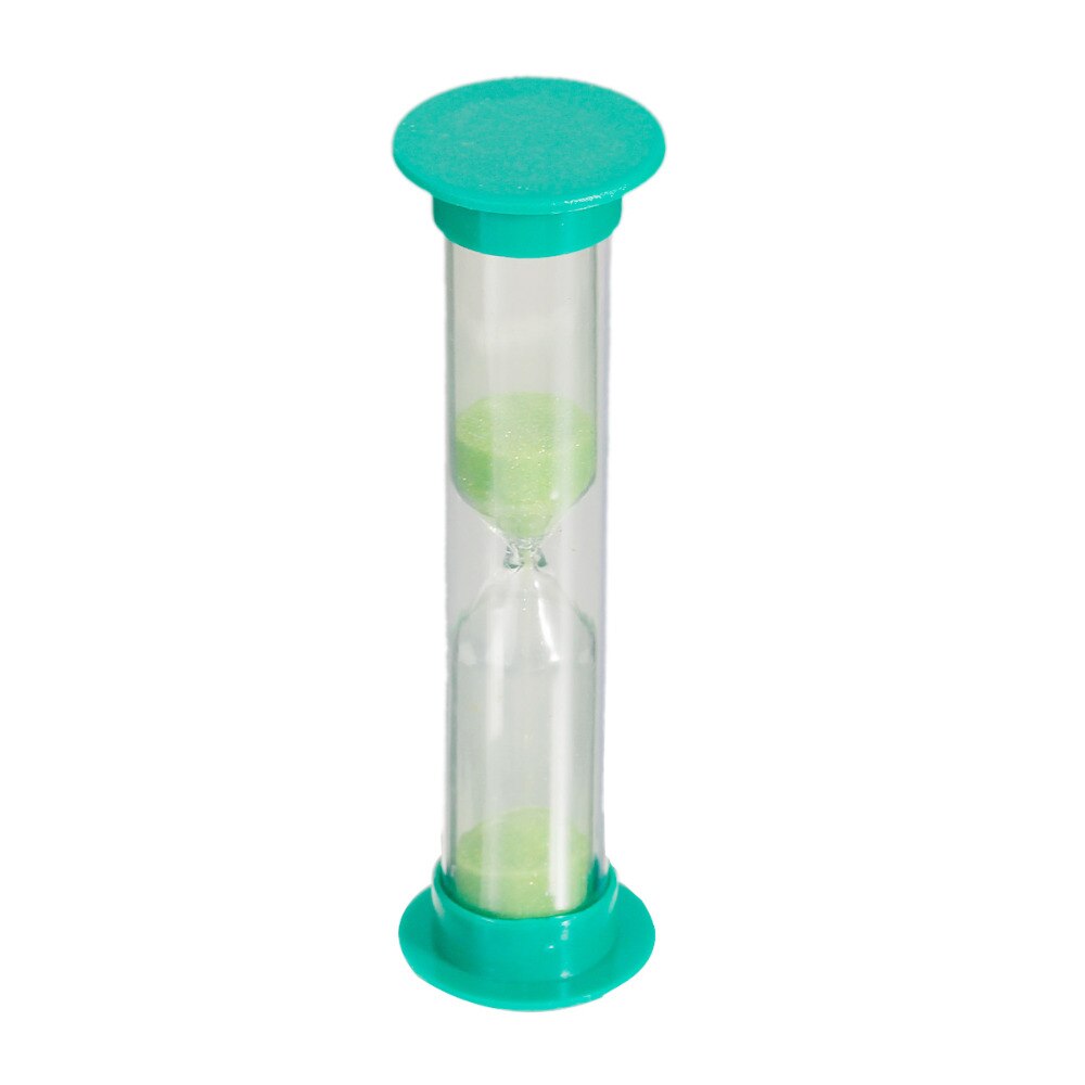 1 Pc 2 Minuten Zandloper Zandloper Zand Klok Timers Desktop Klok Creatieve Groen/Blauw 8.6X2.5 Cm