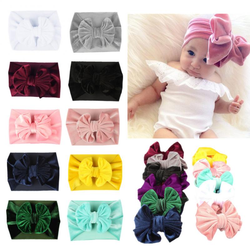 -né bandeau or velours élastique bébé foulard bandeau filles bandeau enfants enfants bébé extensible cheveux accessoires