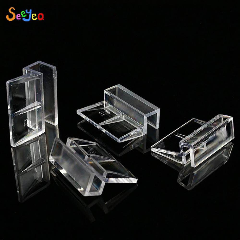 Soporte de tapa de acrílico para acuario, Clip para tapa superior de Acuario, estante de soporte, suministros para pecera