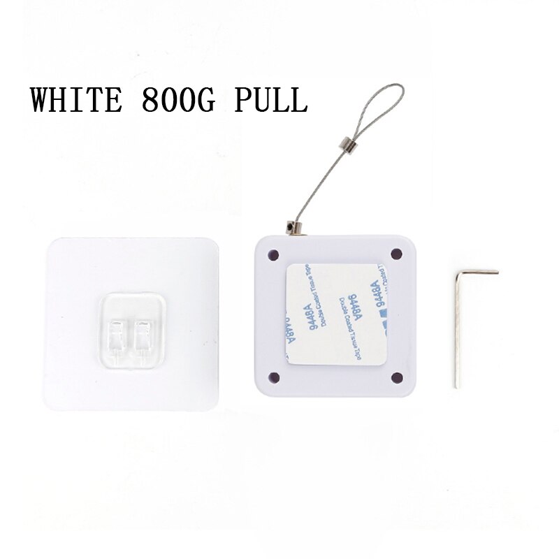 Ferme-porte automatique avec câble en acier, 2 couleurs, , pour tiroirs: White 800G Pull