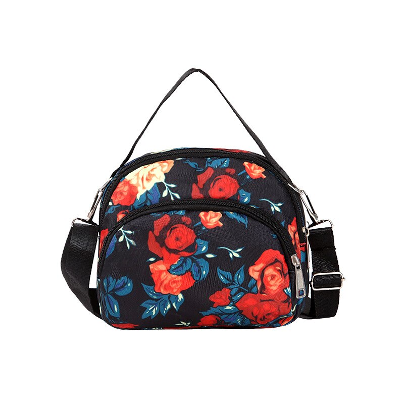 Vrouwen Canvas Tas, Casual Een Schouder Koreaanse Stijl Handtas, Cross-Body Bag: Gorgeous roses